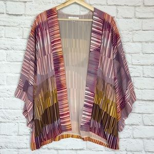 CAbi #247 multi-colored stripe kimono